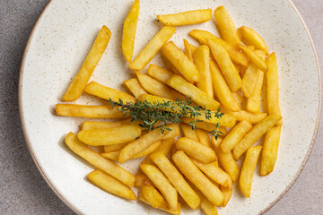 French fries on a plate