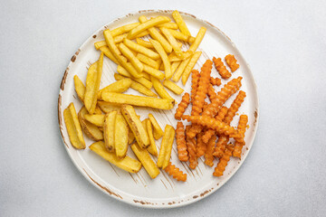 French fries on a plate