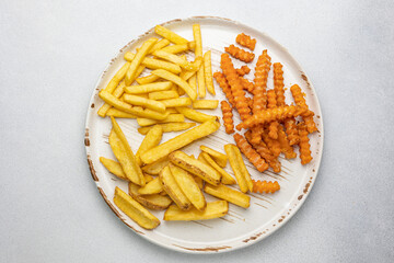 French fries on a plate