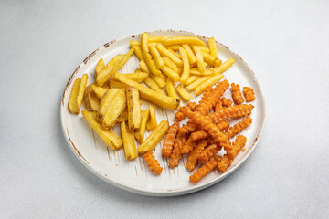 French fries on a plate
