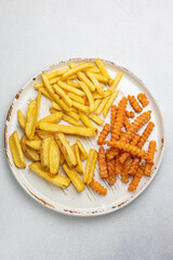French fries on a plate