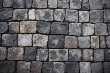 Fototapeta premium Cobblestone Street Texture: Vintage Urban Background