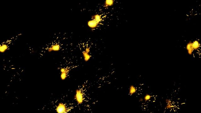 3D Rendered Fire Starts To Burn The Surface Like Paper To Make Transition Fade Into A Transparent Background.