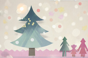 Christmas Tree and peoples