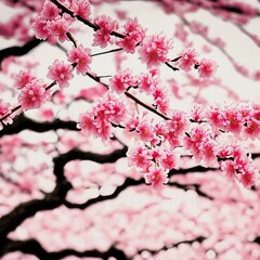 Obraz premium cherry blossom background