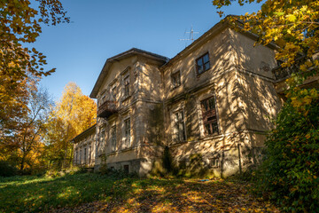 A Journey and Exploration of Abandoned Old Historic Mansions Palace in Poland in Europe