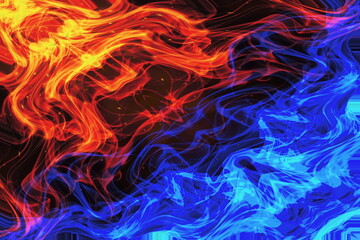 幻想的に燃える炎のエフェクト背景