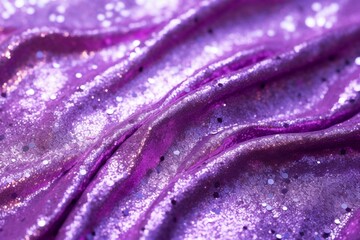 Violet silky material with shining glitter, close-up wallpaper