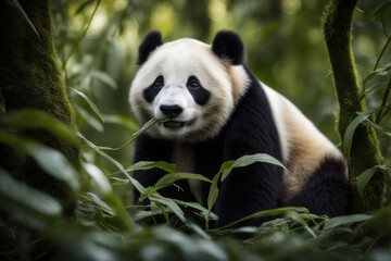 Obraz premium Wildlife photography of a panda