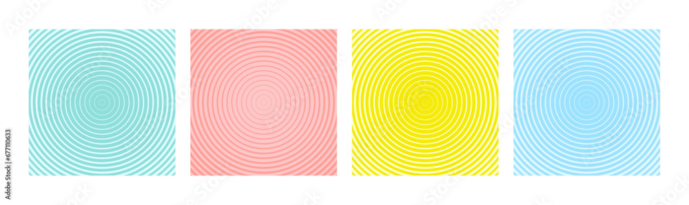 Poster background pattern seamless circle abstract colorful pastel colors background set. greeting cards. v