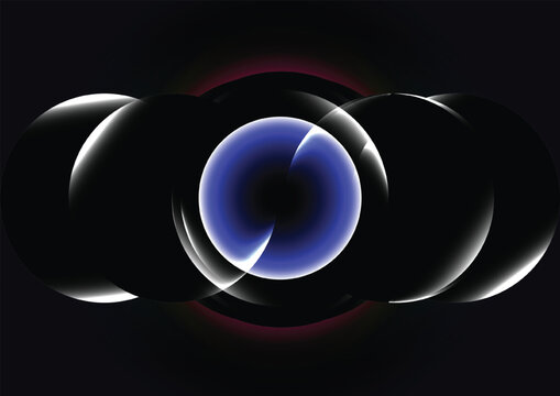 Abstract vector circle neon color modern concept background, Abstract circle light background concept, illustration vector design