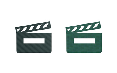 Take video icon symbol green with texture