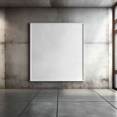 Square frame, mockup template, poster, blank for painting, canvas, empty space