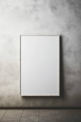 Vertical frame, mockup template, poster, blank for painting, canvas, empty space