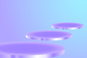 Elegant backgrounds and podiums for promotional events look classy