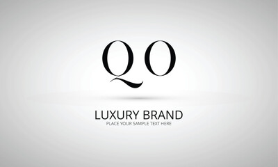 QO Q qo initial logo | initial based abstract modern minimal creative logo, vector template image. luxury logotype logo, real estate homie logo. typography logo. initials logo