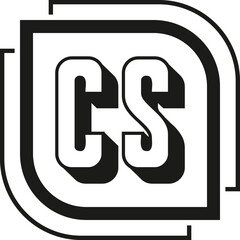 CS Letter Monogram Logo Design