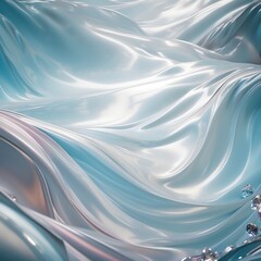 波と宝石の抽象的背景