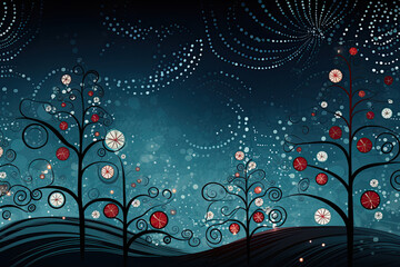 Beautiful wallpaper of Christmas celebration for presentation