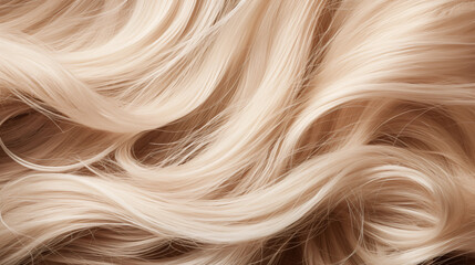 Silky, flowing blonde hair texture - obrazy, fototapety, plakaty