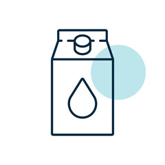 Carton of milk vector icon