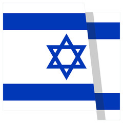 Flag of Israel icon illustration