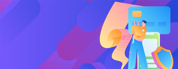 Internet financial management investment flat vector concept operation hand drawn illustration
