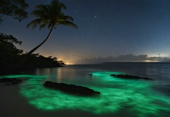 Luminous Lagoon: Jamaica's Glistening Bioluminescence.