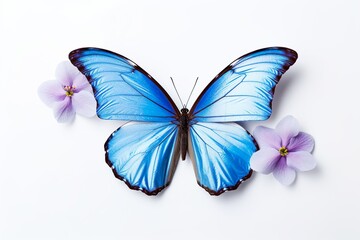 モルフォ蝶と花06