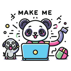 Cool vector animal character design