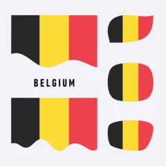 Deurstickers Antwerpen Flag of Belgium