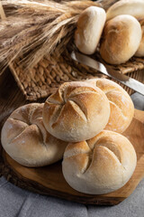 Fresh bread for breakfast.