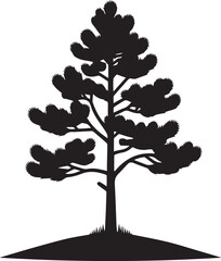 Amazing Pine Tree silhouette EPS