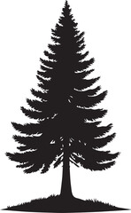 Amazing Pine Tree silhouette EPS
