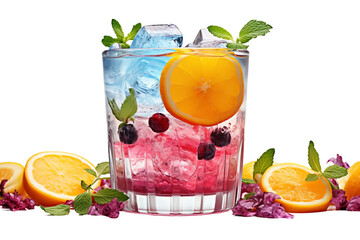A Perfect Cocktail Creation Isolated on a Transparent Background