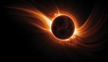 Captivating view of a total solar eclipse, a mesmerizing celestial phenomenon that leaves you in awe