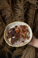 Delicious desserts in the cafe