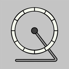 Fototapeta na wymiar Hamster wheel vector isolated icon. Pet animal sign