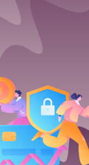 Internet financial management investment flat vector concept operation hand drawn illustration
