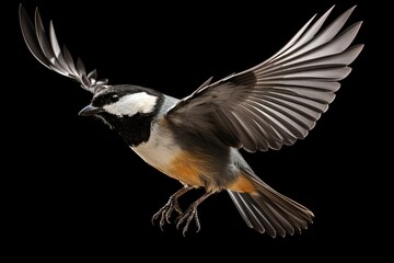 Obraz premium Coal Tit bird isolated on white background