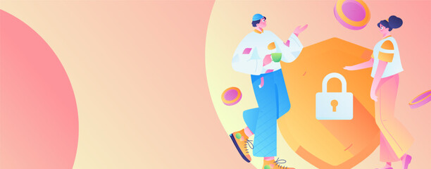 Internet financial management investment flat vector concept operation hand drawn illustration
