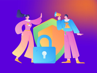 Internet financial management investment flat vector concept operation hand drawn illustration
