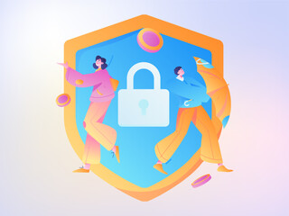 Internet financial management investment flat vector concept operation hand drawn illustration
