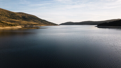 Obraz premium Belmeken water reservoir, Rila Mountain, Bulgaria