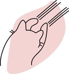 Cat scratch illustration