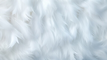 Obraz premium Background crafted from a delicate texture of white feathers, creating a soft and ethereal ambiance. Ai generated