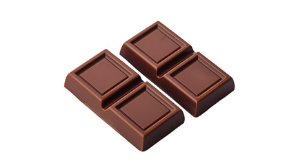 Chocolate chips on transparent background