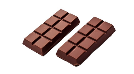 Chocolate chips on transparent background