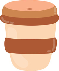 Paper cup of coffee illustration