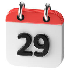 3D icon of a calendar
